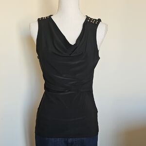 Elegant Black Sleeveless Top